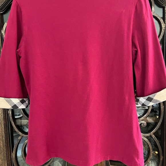 Burberry Nova check 3/4 sleeve top - Picture 6 of 6